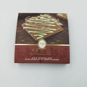 LAURENCE, GALERIE DE CHOCOLAT, ΓΑΛΑΚΤΟΣ, ΜΠΙΣΚΟΤΟ, ΚΟΡΝ ΦΛΕΙΚΣ, 100gr